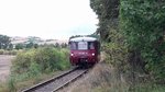 EBS 772 345-5 als 13.  Unstrut-Schrecke-Express  DPE 25503 von Roßleben nach Erfurt Hbf, am 21.08.2016 am ehem. Haltepunkt Reinsdorf (b Artern). (Foto: Christian Meinelt)