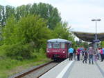 EBS 772 345 als Sonderzug von Karsdorf nach Freyburg, am 21.05.2017 in Laucha.