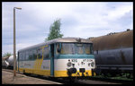 KEG VT 2.13 als RB Richtung Naumburg, am 19.05.1996 in Karsdorf.