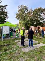 Beim 20. Unstrutbahnfest am 03.10.2025 in Roleben war auch Start Mitteldeutschland mit einem Infostand dabei. (Foto: Philipp Spannemann)