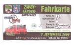 Fahrkarte für unsere Zwei-Länder-Rundfahrt von Naumburg über Artern, Sömmerda und Großheringen vom 07.09.2008