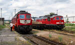 Am 05.06.1999 weilten DB 232 282-4 und 232 520-7 in Naumburg (S) Ost.