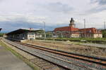 Im Bahnhof Zeitz waren am 15.05.2026 nur noch 4 Bahnsteige in Betrieb. Alle anderen werden im Rahmen der Sanierung zur�ckgebaut.