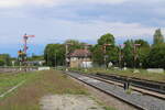 Noch stehen die Fl�gelsignale im Bahnhof Zeitz. Hier am 15.05.2026 mit Blick Richtung Wei�enfels und Leipzig.