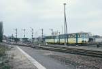 personenzuge/266192/keg-vs-254--xxx-am KEG VS 2.54 + xxx am 26.04.1997 als RB nach Naumburg, bei der Ausfahrt in Zeitz. (Foto: Silvio Vernaldi)