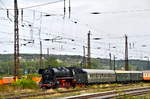 Die 44 1486-8 der Eisenbahnfreunde aus Stafurt kam am 07.09.2019 zum voerst letzenmal ins Unstruttal.