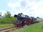 IGE Werrabahn-Eisenach 41 1144-9 mit dem leeren  Rotkäppchen-Express I  aus Freyburg, am 21.05.2017 in Karsdorf.