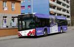 (285'258) - CarPostal Ouest - JU 36'144/PID 11'748 - Solaris am 6. M�rz 2026 beim Bahnhof Moutier