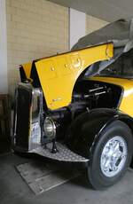 (280'245) - Solr&Fontana, Ilanz - Nr. 5 - Saurer/R&J am 10. September 2025 in Disentis, Garage Bundi (Teilaufnahme)