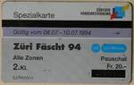 (264'221) - Taxcard - 5.- Zri Fscht 1994 Pauschal Fr.
