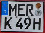 (264'604) - Nummernschild - MER-K 49H - am 10.