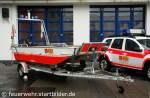 Hier ist ein Boot vom ASB Essen zu sehen.