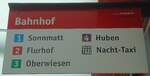 (134'942) - StadtBUS-Haltestellenschild - Frauenfeld, Bahnhof - am 10.