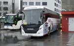 (282'059) - Aus Oesterreich: �VG S�lden - IM OVG 9 - Scania/Higer am 2. November 2025 beim Bahnhof Sargans