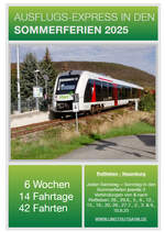 In den Sommerferien vom 28.06. bis zum 10.08.2025 hat die IG Unstrutbahn e.V. jeden Samstag und Sonntag jeweils 3 Zge zwischen Roleben in Thringen und Naumburg (S) in Sachsen-Anhalt organisiert. Dazu werden die Regionalbahnen der Regionalverkehre  ...