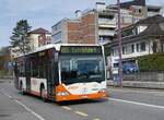 (259'983) - RBS Worblaufen - Nr. 2/BE 366'002 - Mercedes am 3. Mrz 2024 beim Bahnhof Zollikofen Steinibach