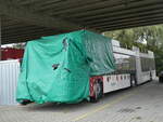 (268'288) - TPF Fribourg - Nr. 6610 - Hess/Hess Gelenktrolleybus am 19. Oktober 2024 in Kerzers, Murtenstrasse