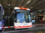 (266'728) - VBL Luzern - Nr. 239 - Hess/Hess Doppelgelenktrolleybus am 7. September 2024 in Luzern, Depot