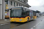(282'578) - PostAuto Bern - BE 637'781/PID 11'216 - Mercedes am 24. November 2025 beim Bahnhof Frutigen