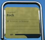 (255'853) - STI-Haltestellenschild - Lngenbhl, Bach - am 3.