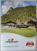 (284'915) - Neukomm-Reiseprogramm 2026 am 15.