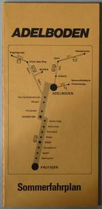 (235'838) - AFA-Sommerfahrplan vom 31.