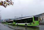 (268'421) - transN, La Chaux-de-Fonds - Nr. 432/NE 220'432 - Mercedes am 24. Oktober 2024 beim Bahnhof Fleurier