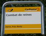 (160'374) - PostAuto-Haltestelle - Aproz, Praz-Bardy (Combat de reines) - am 10.