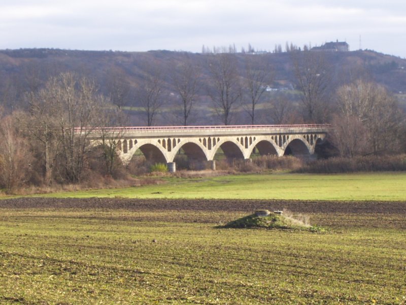 Unstruthochwasserviadukt zwischen Kirchscheidungen und Karsdorf; 24.11.2007